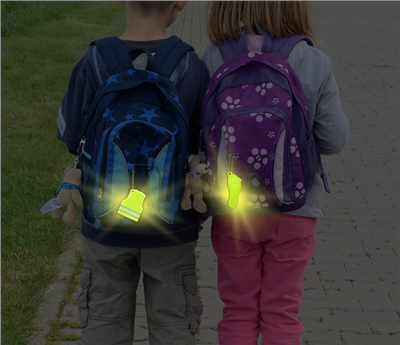 01729 Přívěšek reflexní GHOST - modrý