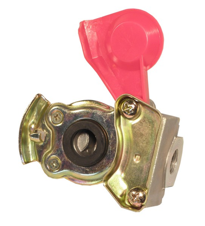 hlavice spojovací pro návěs a přivěs červená pevná M22