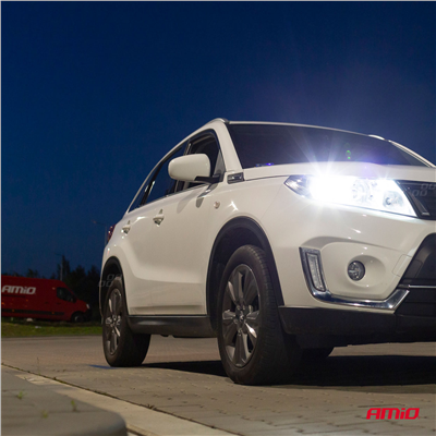 LED žiarovky hlavného svietenia H4 COB 4Side AMiO