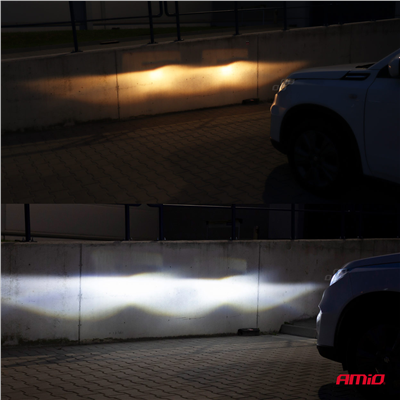 LED žiarovky hlavného svietenia H4 COB 4Side AMiO