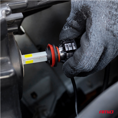 LED žiarovky hlavného svietenia H4 COB 4Side AMiO