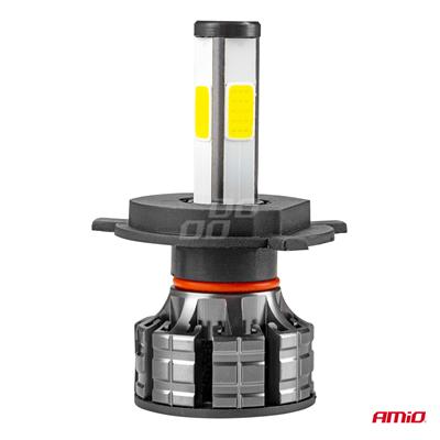 LED žiarovky hlavného svietenia H4 COB 4Side AMiO