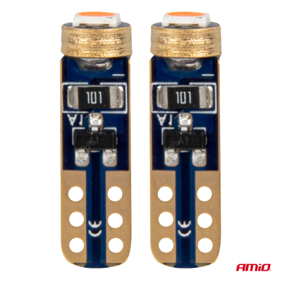 LED BUBLS STANDARD Red T5 12V 3030 1LED HP AMIO-03727