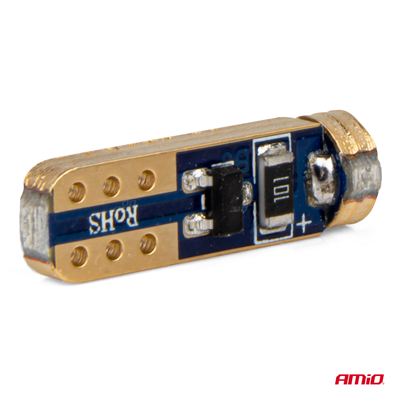 LED BUBLS STANDARD Red T5 12V 3030 1LED HP AMIO-03727