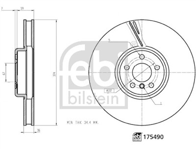 FEBI BILSTEIN 175490 EAN: 4054224754900.