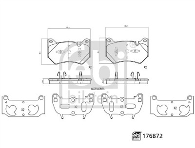 FEBI BILSTEIN 176872 Číslo výrobce: D2282-9376. EAN: 4054224768723.