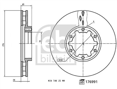 FEBI BILSTEIN 176991 EAN: 4054224769911.