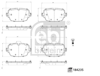 FEBI BILSTEIN 184235 Číslo výrobce: 25998. EAN: 4054224842355.