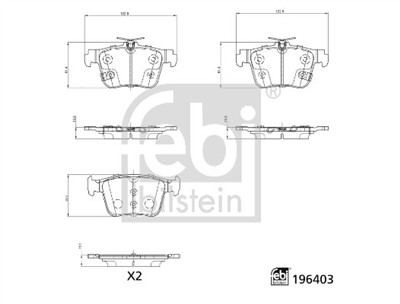 FEBI BILSTEIN 196403 Číslo výrobce: 26573. EAN: 4054224964033.