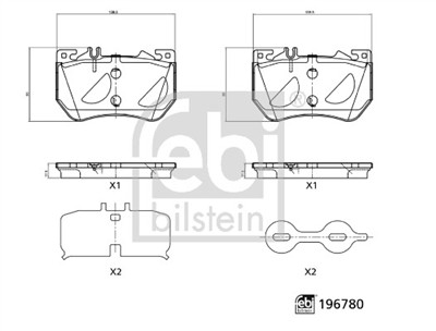FEBI BILSTEIN 196780 Číslo výrobce: 26519. EAN: 4054224967805.