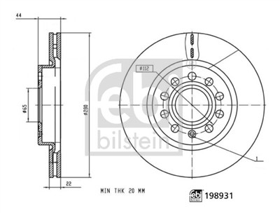 FEBI BILSTEIN 198931 EAN: 4027816000181.