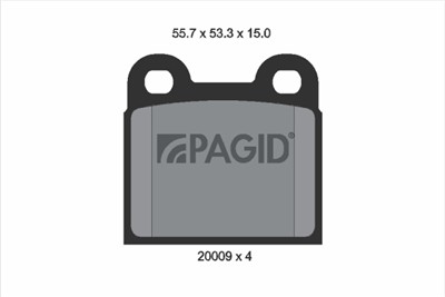 PAGID T0455N Číslo výrobce: 20009. EAN: 4007590359545.