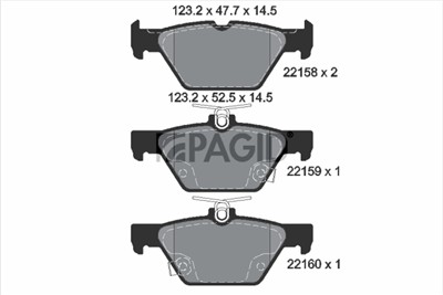 PAGID T2492N Číslo výrobce: 22158. EAN: 4007590361425.