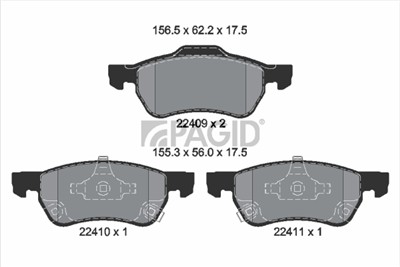 PAGID T3193N Číslo výrobce: 22409.