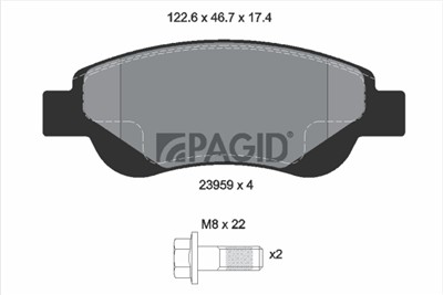 PAGID T1531N Číslo výrobce: 23959. EAN: 4007590361104.
