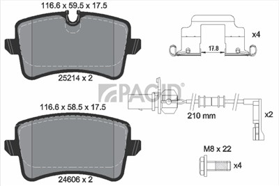 PAGID T2090N Číslo výrobce: 24606.