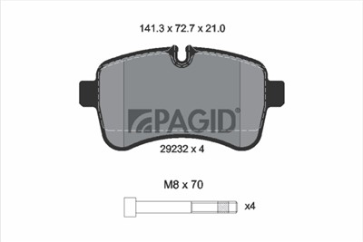 PAGID C6029N Číslo výrobce: 29232. EAN: 4007590369650.
