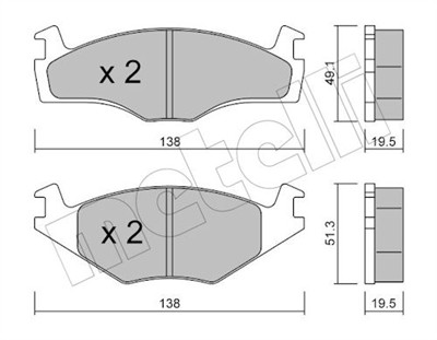 METELLI 22-0045-1 Číslo výrobce: 20887. EAN: 8032747613351.