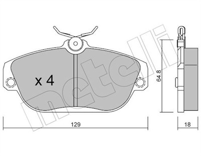 METELLI 22-0132-0 Číslo výrobce: 20164. EAN: 8032747615836.