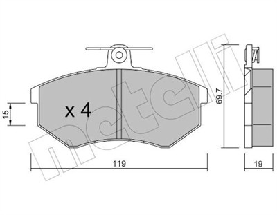 METELLI 22-0148-0 Číslo výrobce: 20669. EAN: 8032747616130.