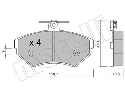 METELLI 22-0215-0 Číslo výrobce: 21945. EAN: 8032747617595.
