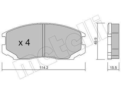 METELLI 22-0221-0 Číslo výrobce: 21650. EAN: 8032747617724.