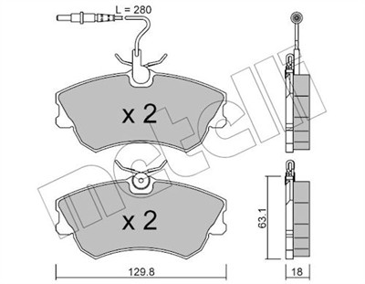 METELLI 22-0222-0 Číslo výrobce: 21887. EAN: 8032747617748.