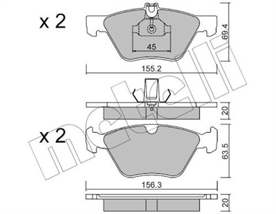 METELLI 22-0252-0 Číslo výrobce: 21670. EAN: 8032747618264.
