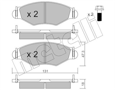 METELLI 22-0254-1 Číslo výrobce: 23205. EAN: 8032747618318.