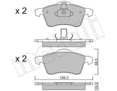 METELLI 22-0263-0 Číslo výrobce: 21883. EAN: 8032747618509.