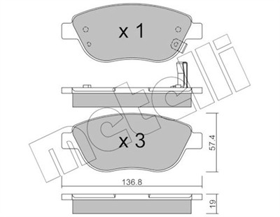 METELLI 22-0322-2 Číslo výrobce: 23708. EAN: 8032747619780.