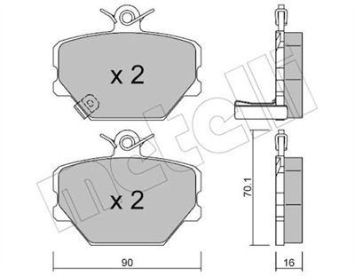 METELLI 22-0341-0 Číslo výrobce: 21999. EAN: 8032747620083.