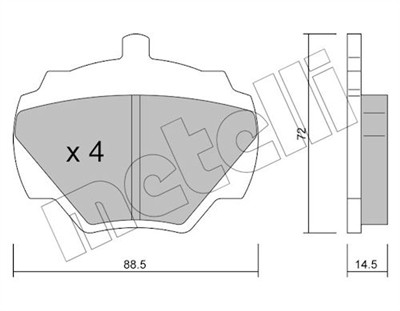 METELLI 22-0353-0 Číslo výrobce: 20344. EAN: 8032747620311.