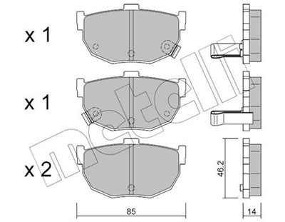 METELLI 22-0362-0 Číslo výrobce: 21553. EAN: 8032747620489.