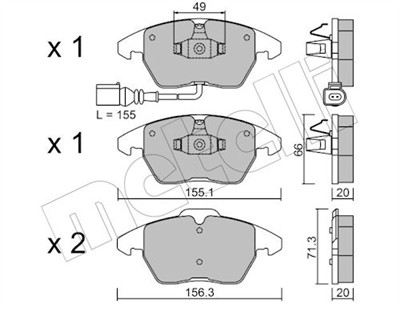 METELLI 22-0548-0 Číslo výrobce: 23587. EAN: 8032747622827.