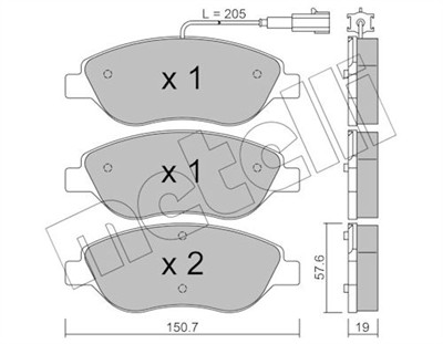 METELLI 22-0577-0 Číslo výrobce: 23711. EAN: 8032747623633.