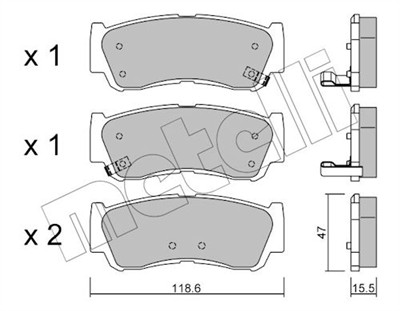 METELLI 22-0788-0 Číslo výrobce: 24488. EAN: 8032747626528.