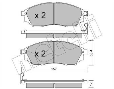 METELLI 22-0819-0 Číslo výrobce: 23698. EAN: 8032747028711.