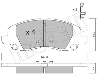METELLI 22-0861-0 Číslo výrobce: 24583. EAN: 8032747057100.