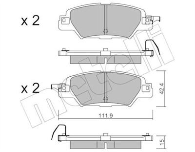 METELLI 22-1158-0 Číslo výrobce: 22332. EAN: 8032747338421.