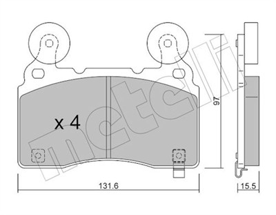 METELLI 22-1179-1 Číslo výrobce: 25915. EAN: 8032747313305.
