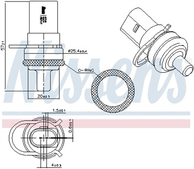 NISSENS 207082 EAN: 5707286534308.