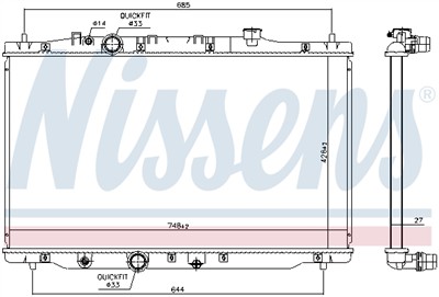 NISSENS 606522 EAN: 5707286453487.