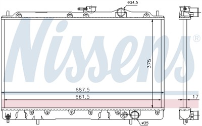 NISSENS 62830 Číslo výrobce: 376708111. EAN: 5707286206502.