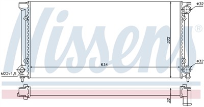 NISSENS 651611 Číslo výrobce: 376713354. EAN: 5707286221437.