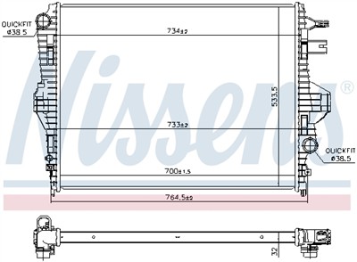 NISSENS 65297 Číslo výrobce: 376756341. EAN: 5707286345324.