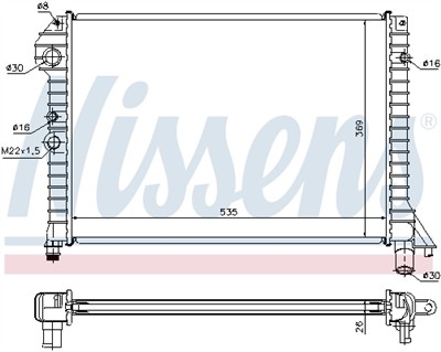 NISSENS 65517 Číslo výrobce: 376709031. EAN: 5707286223219.