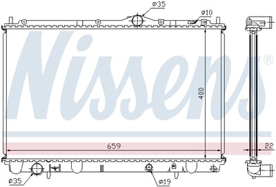 NISSENS 65543A Číslo výrobce: 376774131. EAN: 5707286223578.