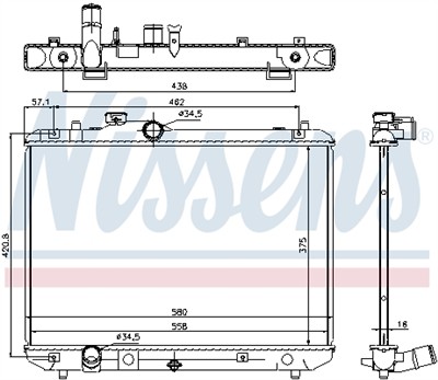 NISSENS 69400 Číslo výrobce: 376756531. EAN: 5707286230781.