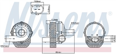 NISSENS 831057 Číslo výrobce: 0392023001. EAN: 5707286486591.